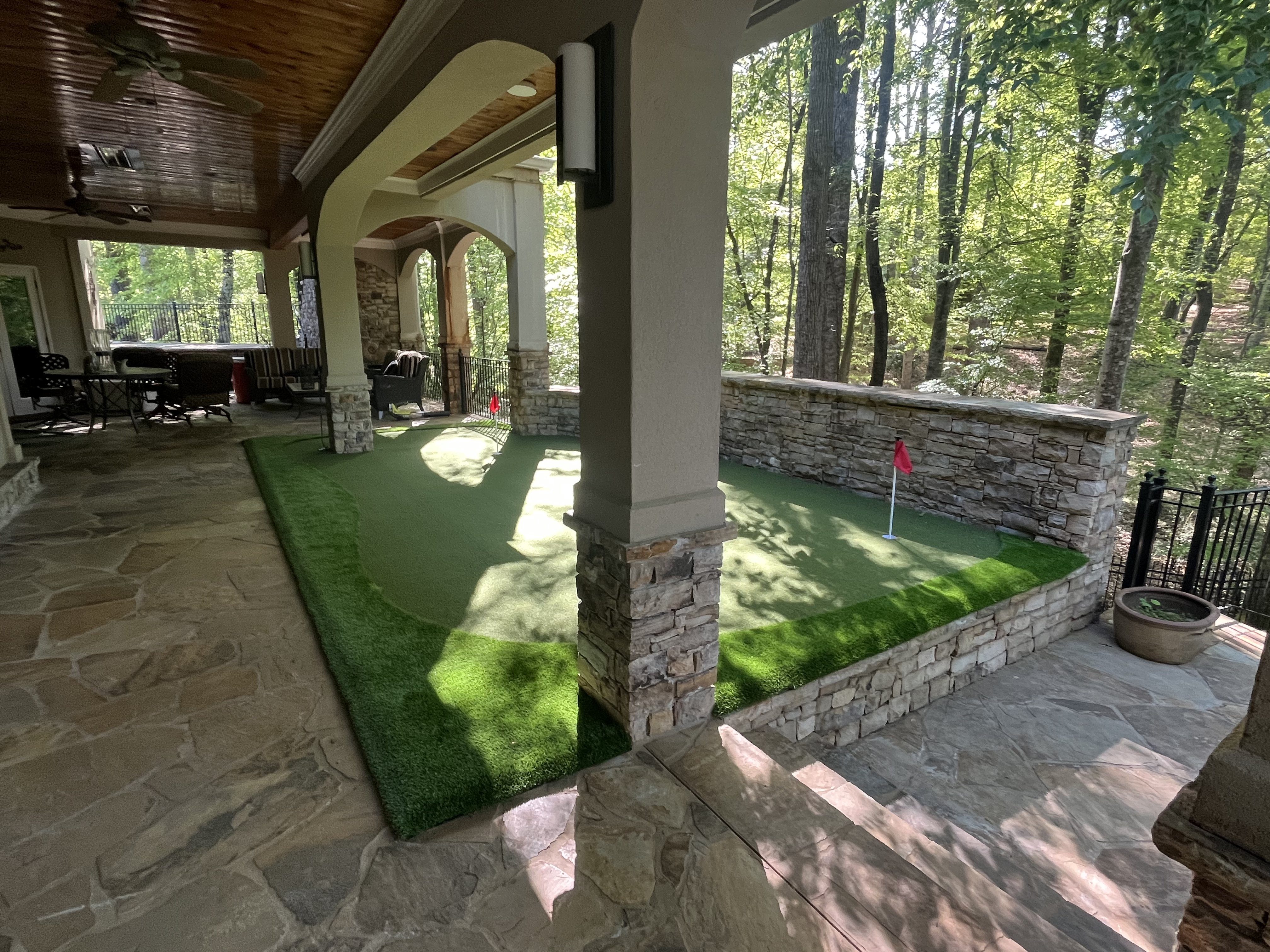 Covered Patio Putting Green